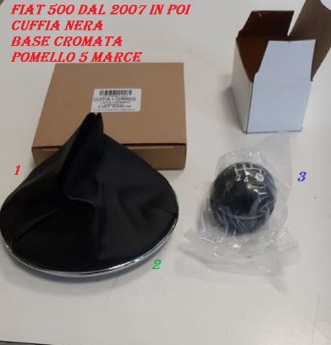 Cuffia pomello lucido leva - e,