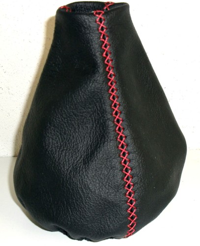Cuffia cambio vera pelle nera - vera,