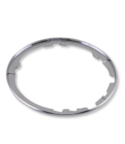 Anello cornice cromata argento - anello,